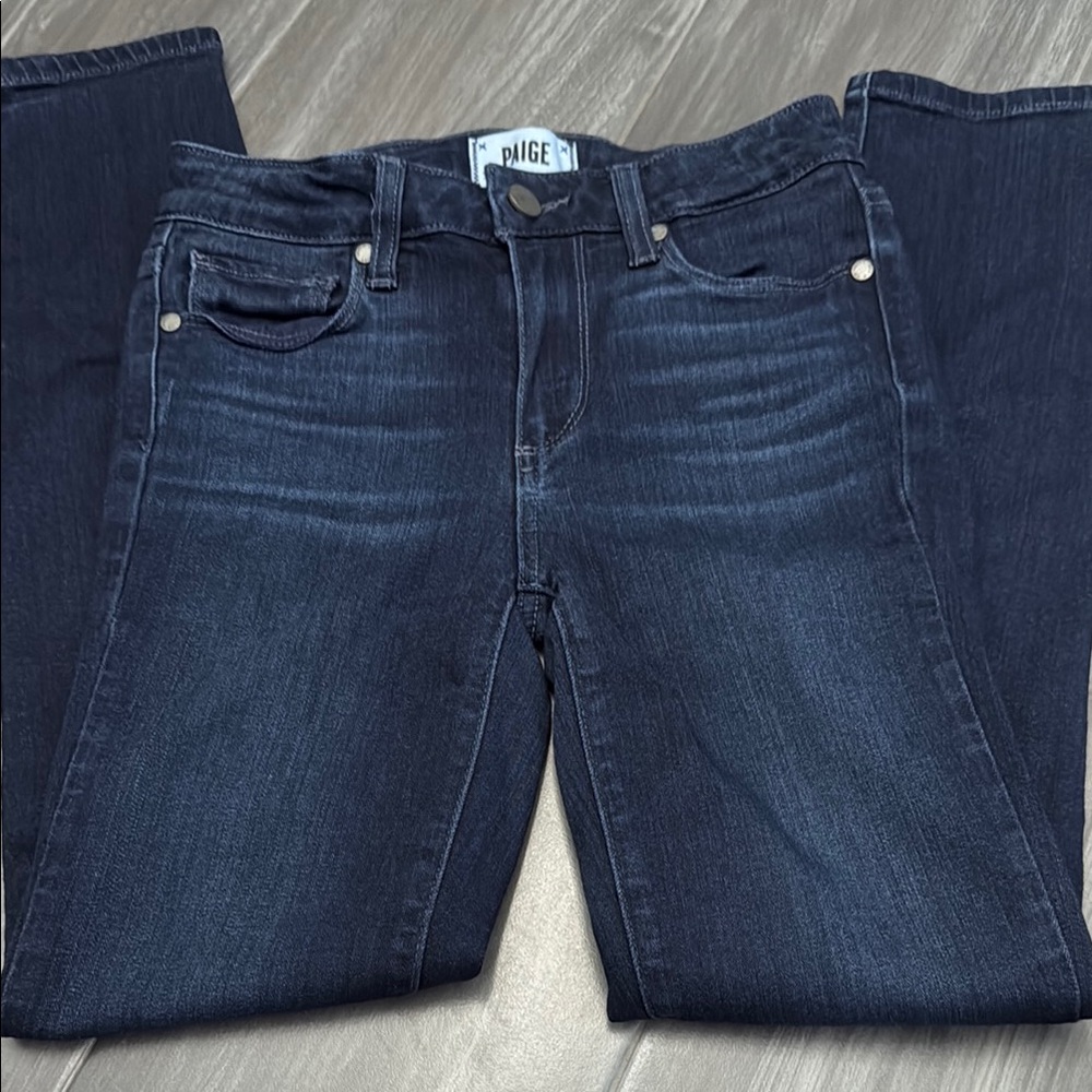 PAIGE Blue Straight Leg Jeans Classic Style